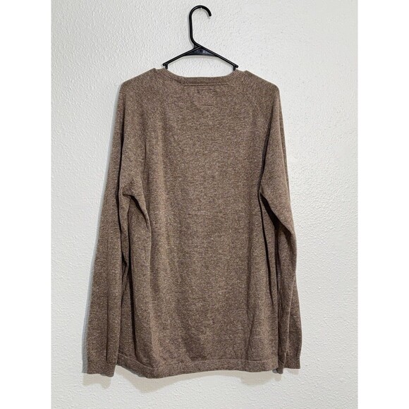 EUC PrAna Breathe Koala Crew Pullover Sweater Mens Large Brown Organic Cotton - Picture 2 of 16